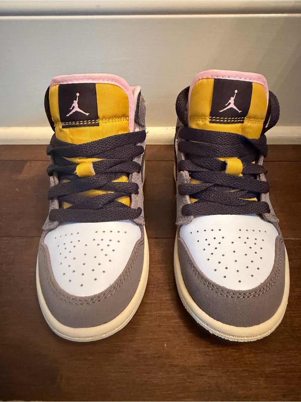 Air Jordan 1 Mid SE Tokyo Bio Hack Kids Sneakers Size 11C